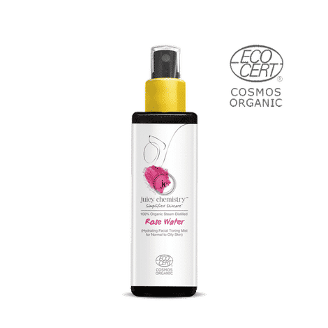 Juicy Chemistry Organic Rose Water (Hydrating Facial Toning Mistfor Normal to Oily Skin Type) (100 ml)