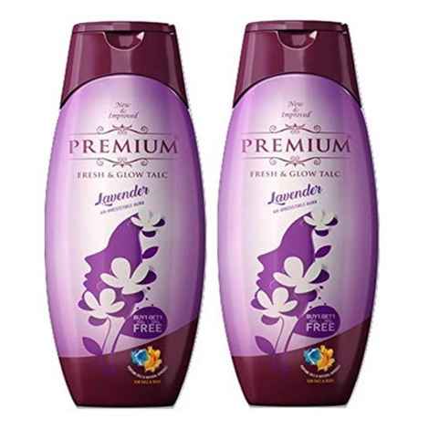Buy Premium Lavender Talc (300 g * 2) (B1G1) - Purplle
