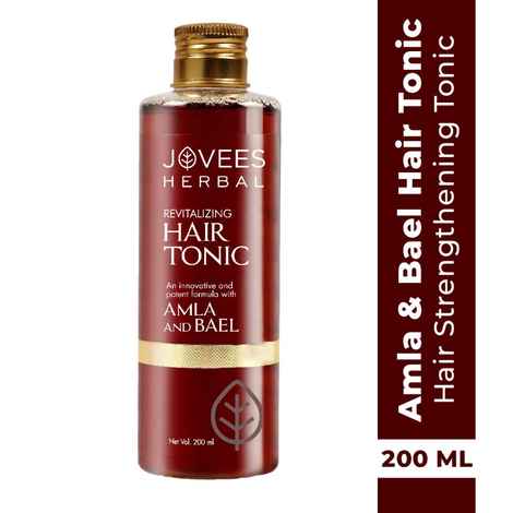 Jovees Herbal Revitalising Amla & Bael Hair Tonic | Gives Long , Strong & Thick Hair | For All Hair Types 200ml