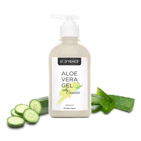 Buy ST. D'VENCE Aloe Vera & Cucumber Gel (275 ml) - Purplle