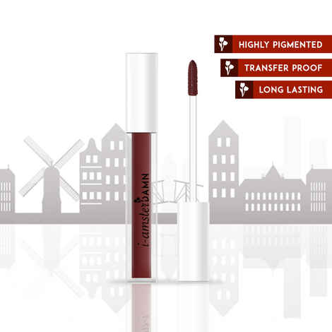 I-AmsterDAMN Liquid Lipstick, Matte, Purple, Tulipa Triumph - The Mounties 10 (3 ml)