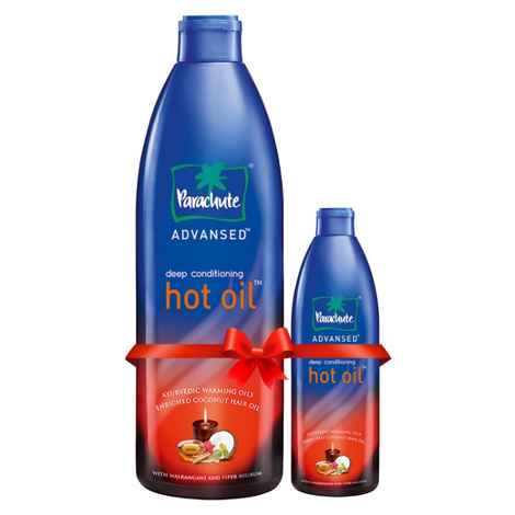 Buy Parachute Advansed Ayurvedic Hot Oil (300 ml) with Free (90 ml) Pack - Purplle