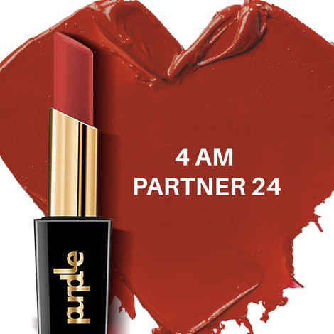 Purplle Ultra HD Matte Lipstick, Brown - 4 AM Partner 24