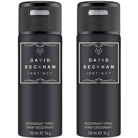 David Beckham Instinct Men & Women Deodorant boby spray 150 ml each (Pack of 2, 300ml)