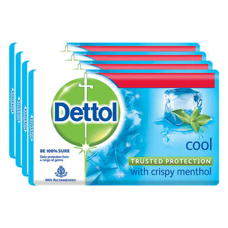 Dettol Soap Cool (75 g) (Pack of 4)