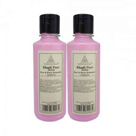 Khadi Pure Herbal Rose & Honey Moisturizer (210 ml)(Pack of 2)