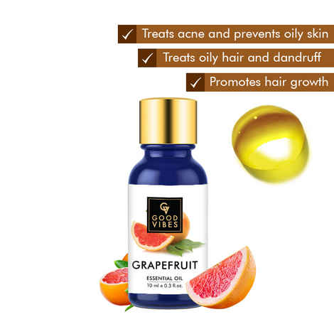 Buy Good Vibes Pure Essential Oil - Grapefruit (10 ml) - Purplle
