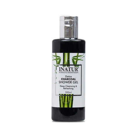 Buy Inatur Detox Charcoal Shower Gel (200 ml) - Purplle