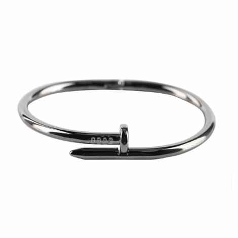 Buy Ferosh Steel Grey Nail Bangle - Purplle