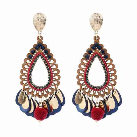 Buy Ferosh Ainara Dangler Earrings - Purplle