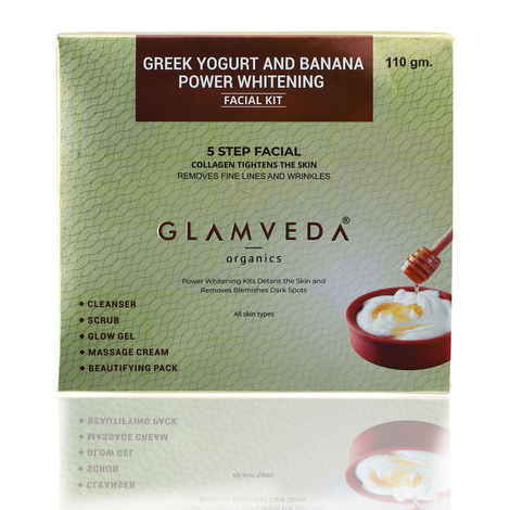 Glamveda Greek Yogurt & Honey Power Whitening Facial Kit (110 g)