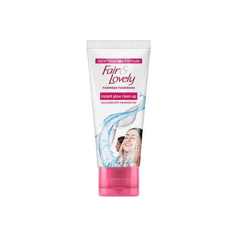 Buy Fair & Lovely Fairness Face Wash Instant Glow Clean-up (100 g) - Purplle
