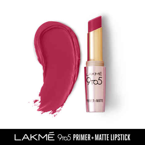Lakme 9 To 5 Primer + Matte Lip Color - Maroon Mix MR18 (3.6 g)