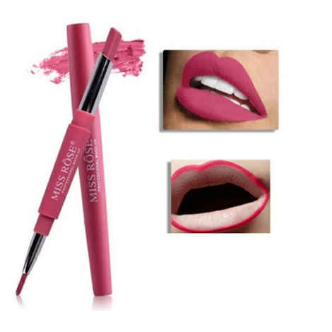 Miss Rose 2 In 1 Creamy Matte Lipstick 7102-001M 03 Flash of Pink