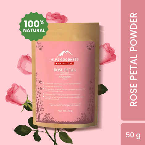 Alps Goodness Powder - Rose Petal (50 g) | Gulab Powder| 100% Natural Powder | No Chemicals, No Preservatives, No Pesticides| Hydrating Face Mask