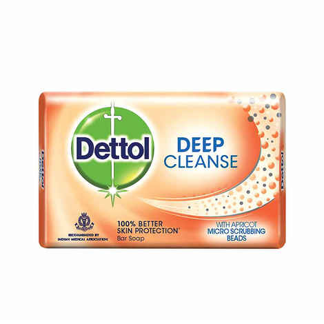 Buy Dettol Deep Cleanse Soap (75 g)Pack of 10 - Purplle