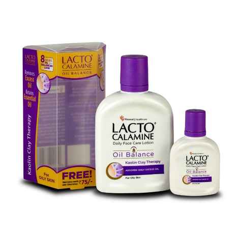 Buy Lacto Calamine Oil Balance Lotion (For oily skin) (120 ml) with FREE (30 ml) Oily Skin Lotion worth Rs.75 - Purplle