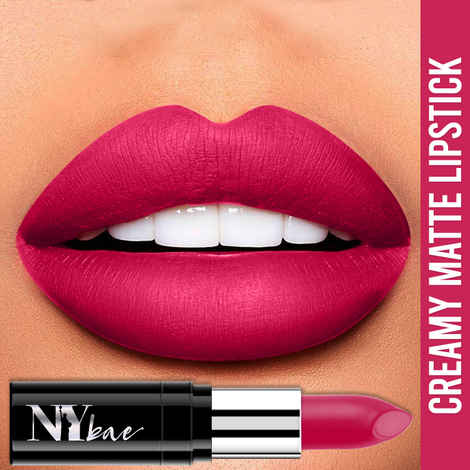 Buy NY Bae Creamy Matte Lipstick - Cruisin' To The Liberty 31 (4.2 g) | Pink | Creamy Matte Finish | Rich Colour Payoff | Full Coverage | Smooth Application | Transfer Resistant | Long lasting | Vegan | Cruelty & Paraben Free - Purplle