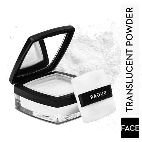 Buy SUGAR Cosmetics All Set To Go Translucent Powder For Face | Setting Loose Powder For Face | Lightweight & Long Lasting | Matte Finish | Lasts Upto 8 Hrs | 7Gm, White - Purplle