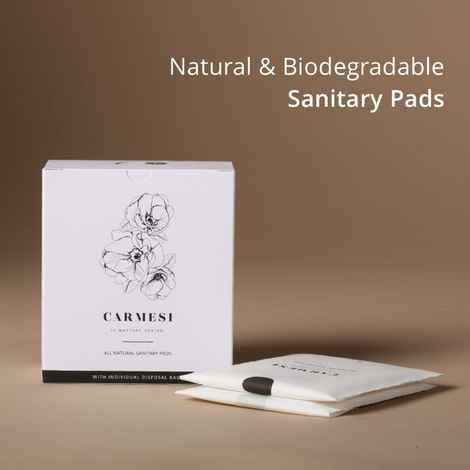 Carmesi - All Natural Sanitary Pads - 10 pads (5 Regular + 5 XL)