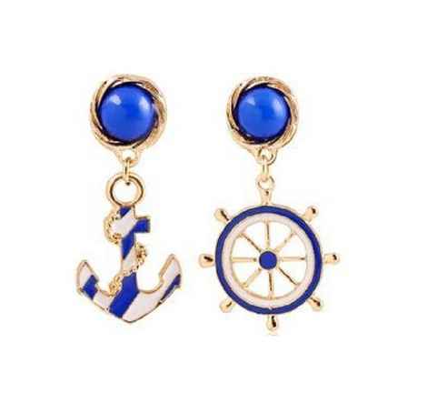 Buy Femnmas Anchor Drop Earrings - Purplle