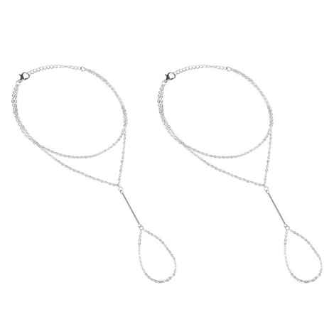 Buy Femnmas Simple Toe Ring Anklet - Purplle