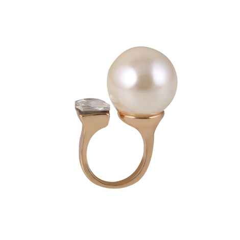 Buy Femnmas Round Dual Side Zircon Ring - Purplle