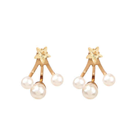 Buy Femnmas Star Pearl Earring Jacket - Purplle