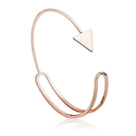 Buy Femnmas Designer Double Arrow Curve Cuff - Purplle