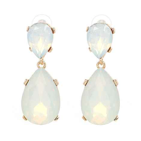 Buy Femnmas White Gemstone Studded Party Fancy Earrings - Purplle