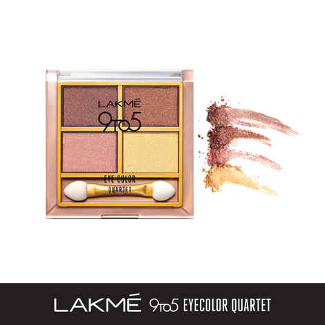 Lakme 9 To 5 Eye Quartet Eyeshadow - Desert Rose (7 gm)