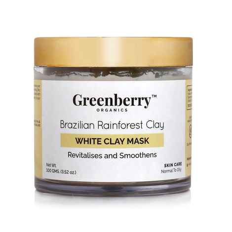 Greenberry Organics Brazilian Rainforest White Clay Mask (100 g)