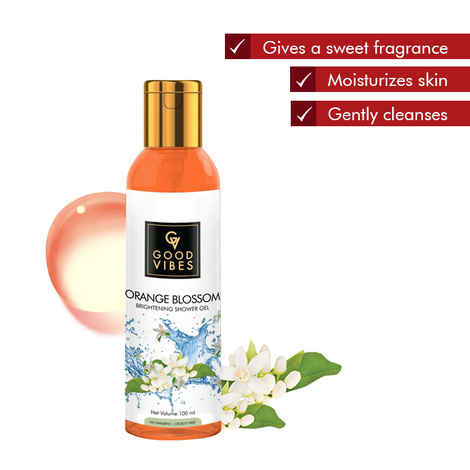 Good Vibes Brightening Shower Gel (Body Wash) - Orange Blossom (100 ml)