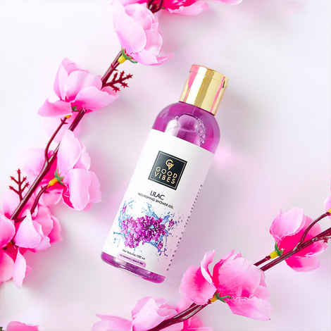 Buy Good Vibes Nourishing Shower Gel (Body Wash) - Lilac (100 ml) - Purplle