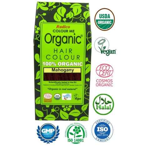 Radico 100% Organic Hair Color - Mahogany (100 g)