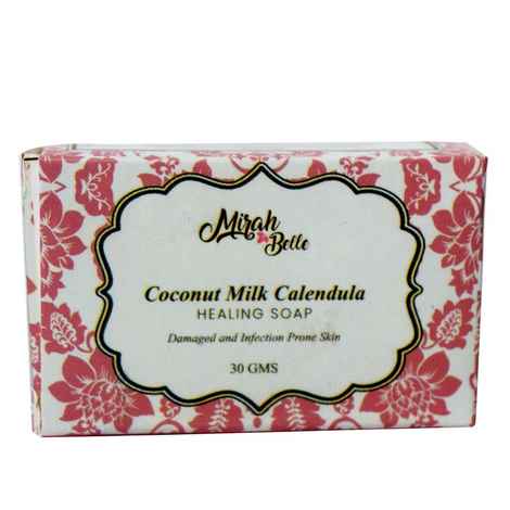 Mirah Belle Coconut Milk, Calendula Healing Soap (30 g)