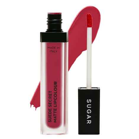 SUGAR Cosmetics Suede Secret Matte Lipcolour 15 Fleece Fuchsia (Deep Fuchsia)