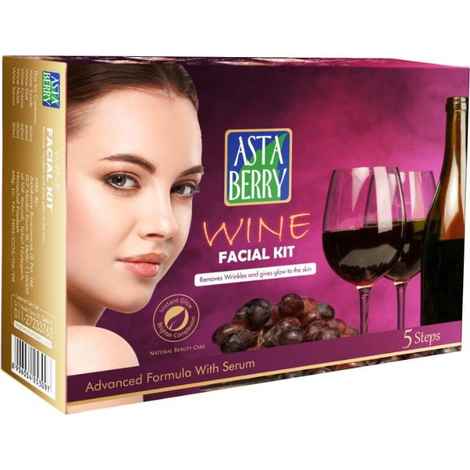 Buy Astaberry Wine Facial Kit - Purplle