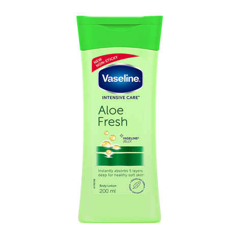 Buy Vaseline Intensive Care Aloe Fresh Body Lotion 200 ml - Purplle