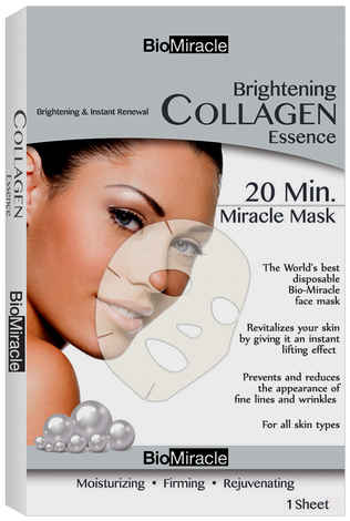 Buy BioMiracle - Brightening Collagen Essence Mask for Brightening & Instant Renewal (18 g) - Purplle
