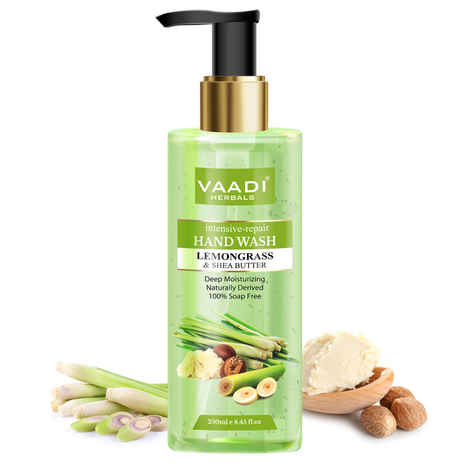 Buy Vaadi Herbals Intensive-Repair Lemongrass & Shea Butter Hand Wash (250 ml) - Purplle