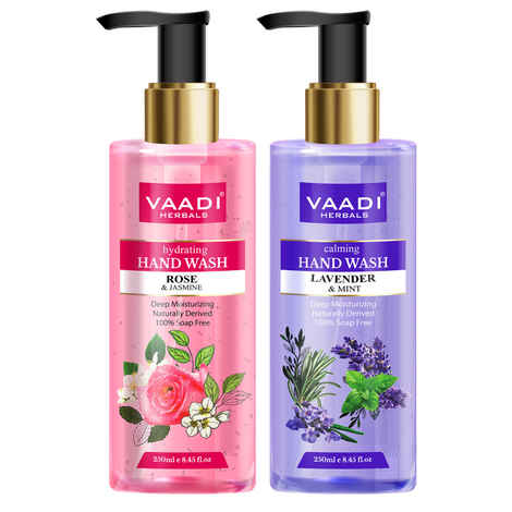 Buy Vaadi Herbals Very Aromatic - Pack of 2 Luxurious Handwash - Rose & Lavender (250 ml x 2) - Purplle