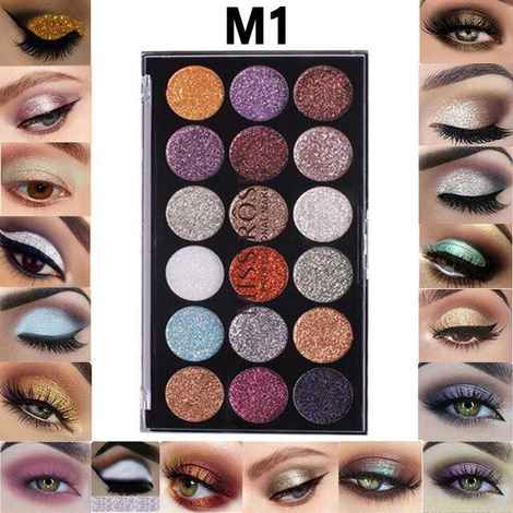 Miss Rose 18 Color Glitter Eyeshadow Palette 7001-83 M1