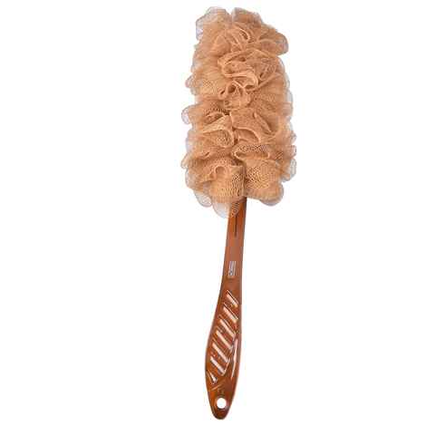Buy PANACHE Bath Brush Large Mesh, Golden Brown - Purplle