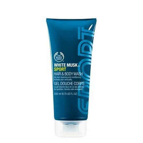 Buy The Body Shop Body Wash White Musk Sport (200 ml) - Purplle