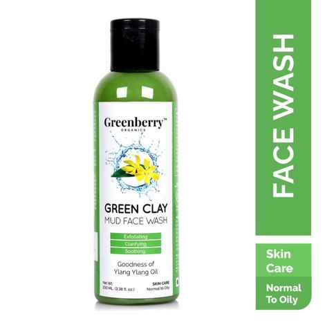 Greenberry Organics Green Clay Mud Face Wash (20 ml)
