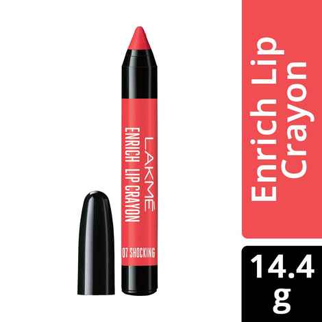Lakme Enrich Lip Crayon - Shocking Pink (2.2 g)