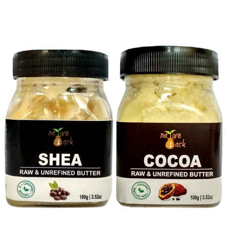 Buy NatureSack's Unrefined Raw Shea and Cocoa Butter - 100g each. Net Weight - 200g, Pack of 2 - Purplle