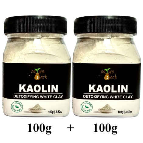 NatureSack's 100% Pure, Natural White Kaoline Clay Powder - 200g pack. For Face Masks, Acne, Blackheads, Pigmentation, Skin Repair, Vitalizing & Renewal Of Skin