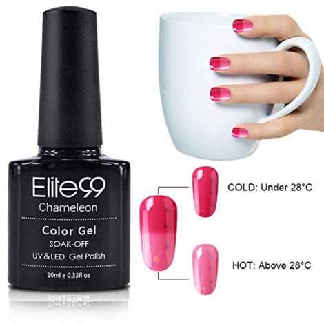 Elite99 Temperature Change Color Nail Gel Polish Soak Off UV Cheese Gel Polish LED Nail Polish Gel Lacquer Gel Nail Art Nail Polish (8706)